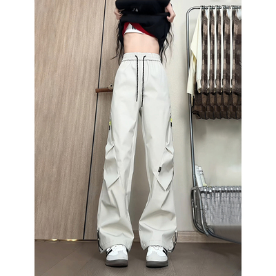 防水硬壳冲锋裤男显瘦美式工装裤