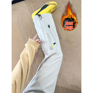 东北防寒加绒冲锋裤男款冬季加厚弯刀工装裤防水防风抗寒滑雪裤子