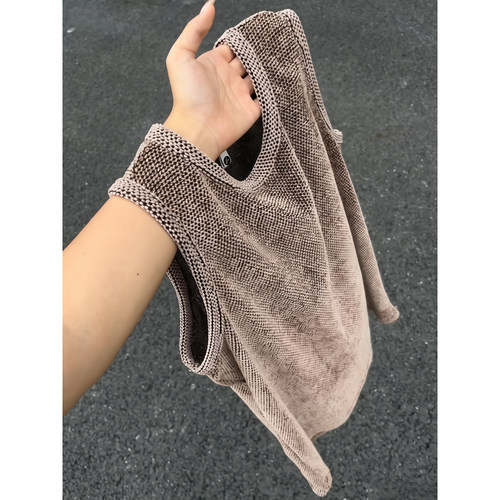 美式龙鳞纹运动背心男款夏季