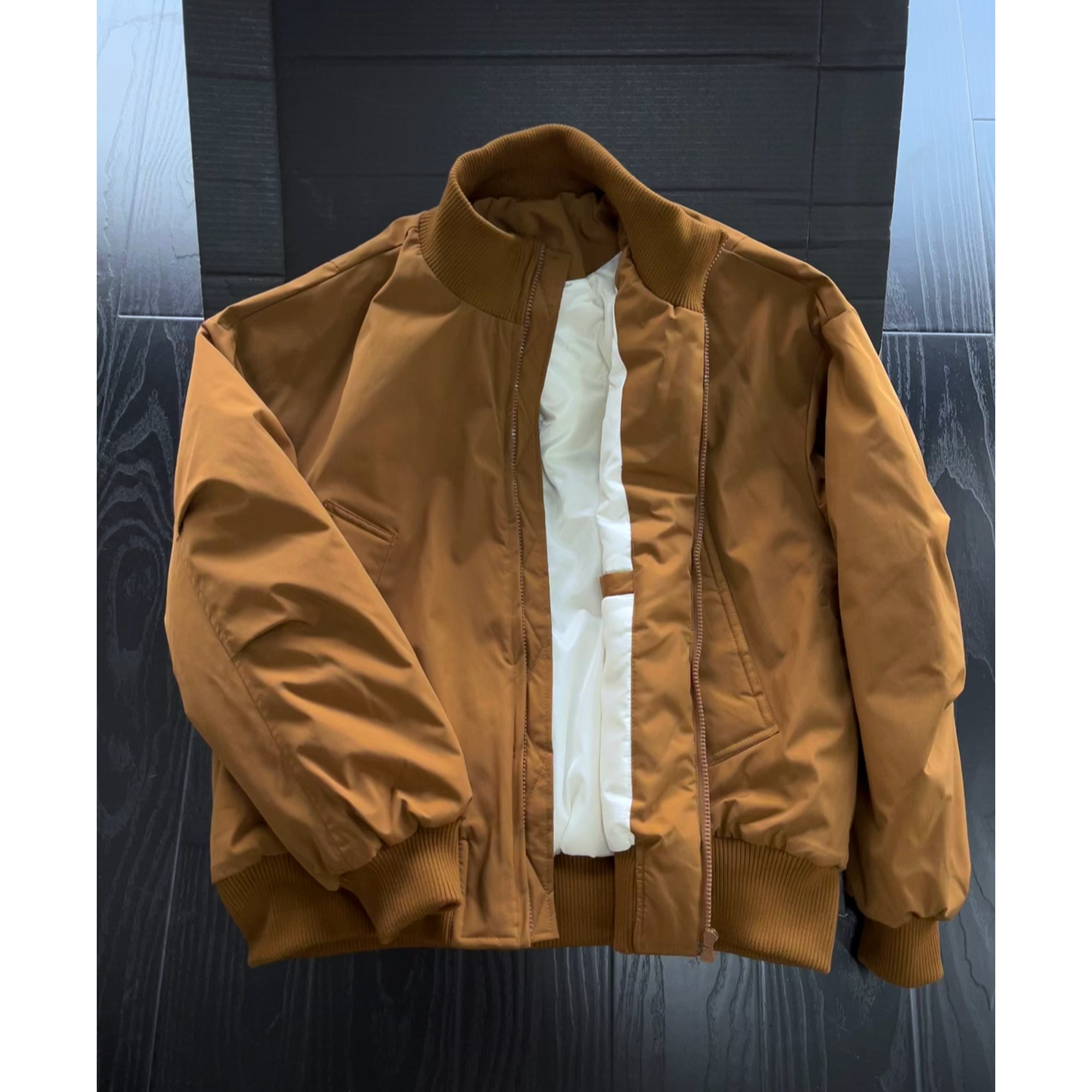 飞行夹克棉服男冬季廓形加厚棉衣