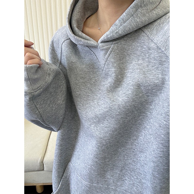 重磅硬挺正肩卫衣男美式复古外套