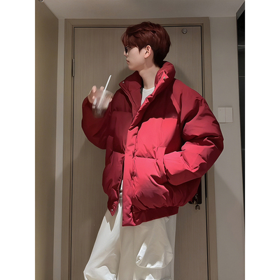 美式羽绒棉服男冬季加厚保暖棉衣