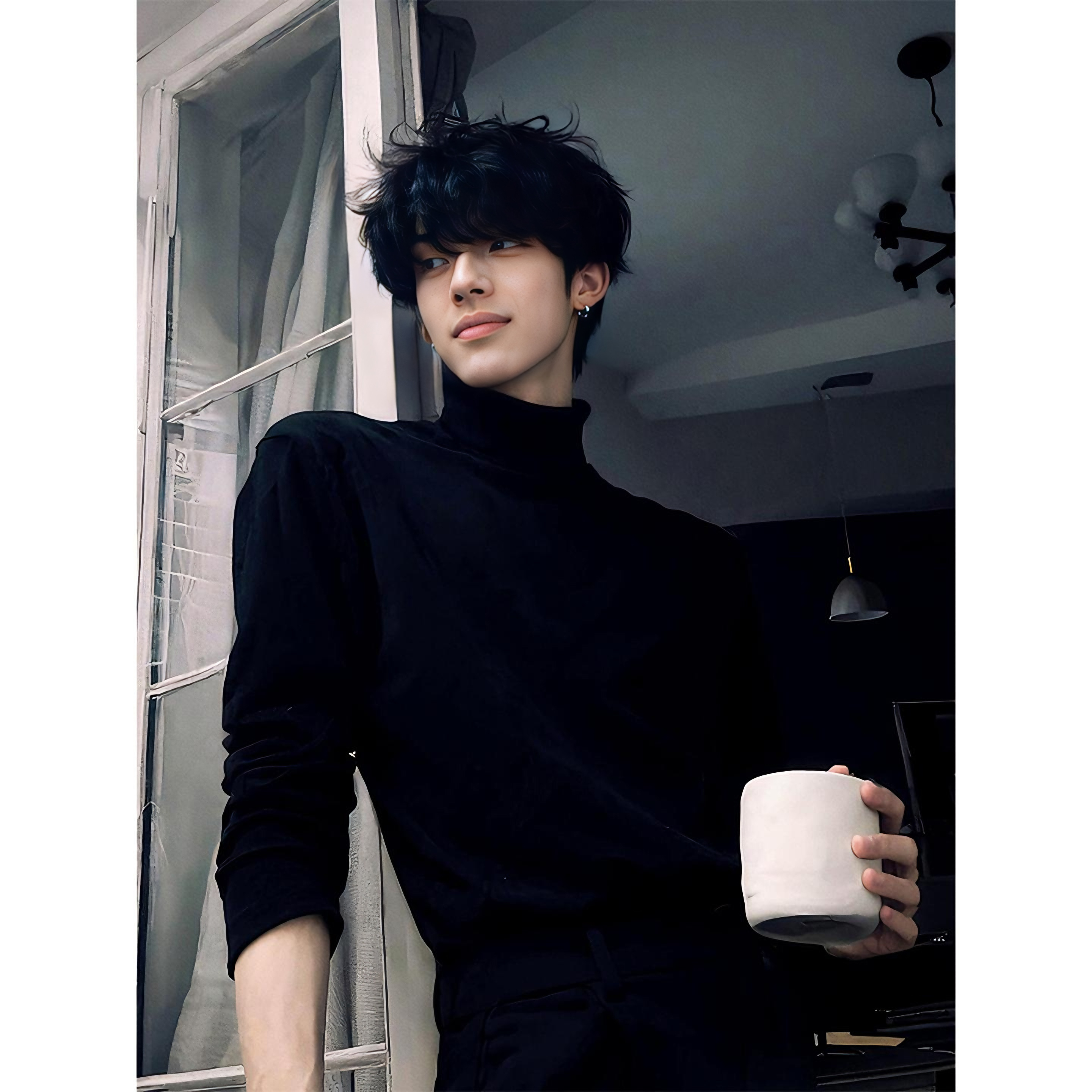 德绒打底衫男款加绒加厚内搭卫衣