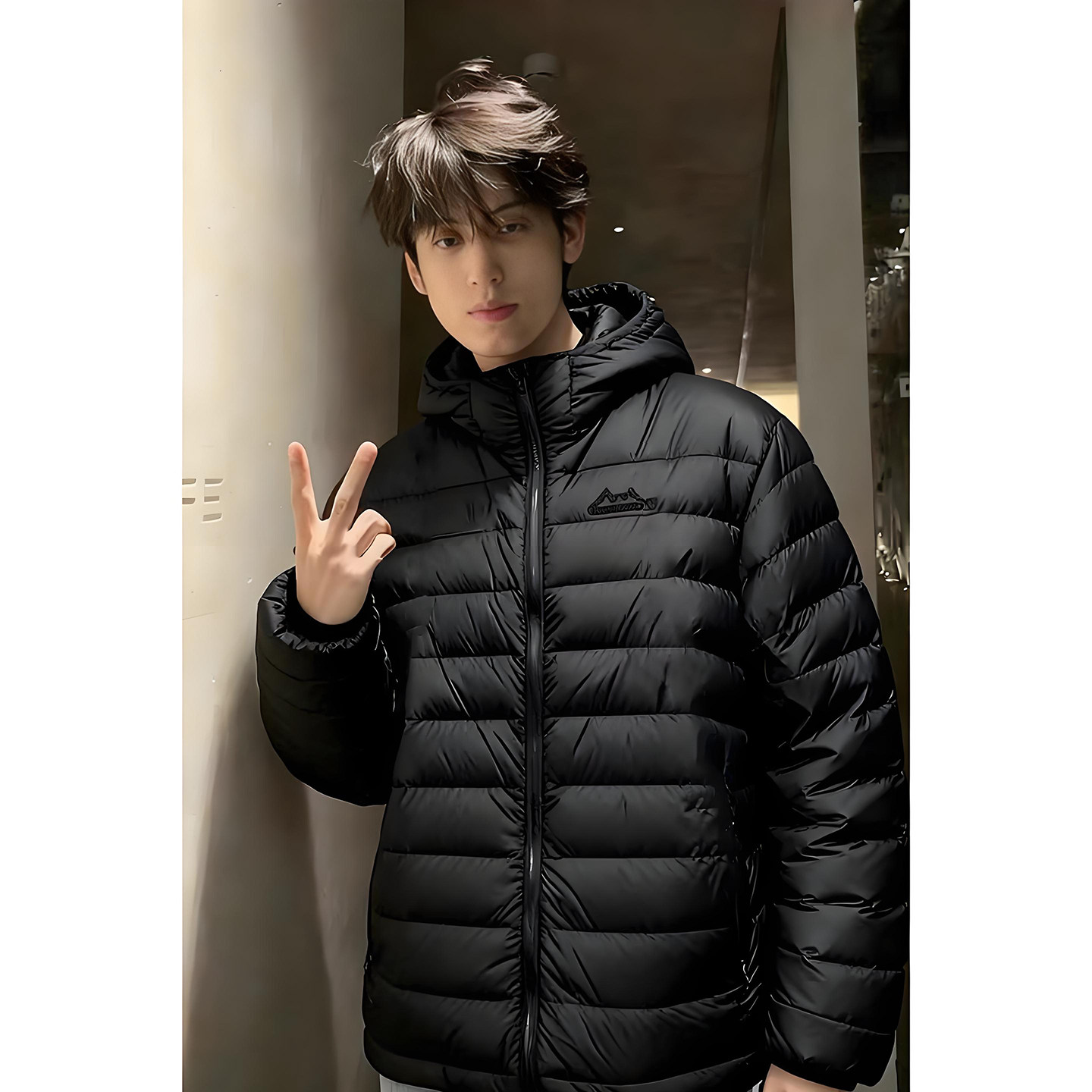 排骨轻薄羽绒服棉服男款连帽棉衣