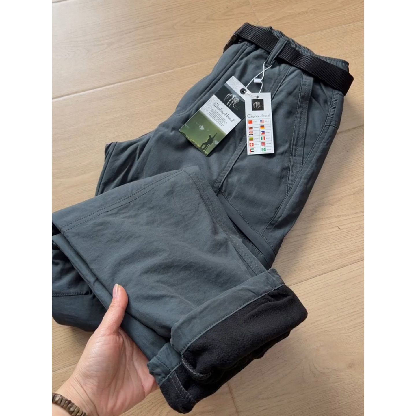 三防加绒软壳冲锋裤男款冬季加厚保暖工装裤子防水户外登山滑雪裤