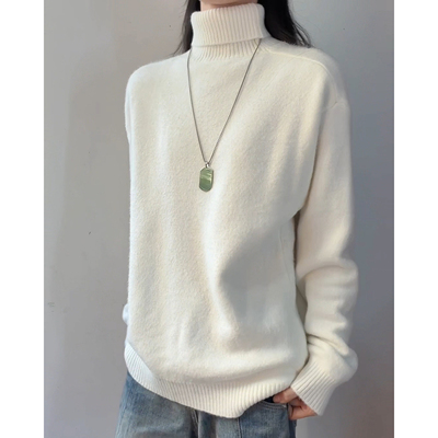 高领毛衣男女加绒加厚打底针织衫