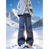 男女秋冬加绒美式 工装 裤 三防软壳登山冲锋裤 子户外防风防寒滑雪裤