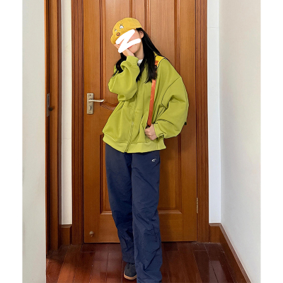 连帽拉链卫衣外套宽松赠运费险