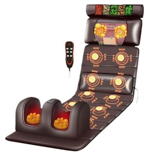 多功能按摩床垫颈部揉捏靠垫肩背按摩椅欧规美规可定电动按摩床垫