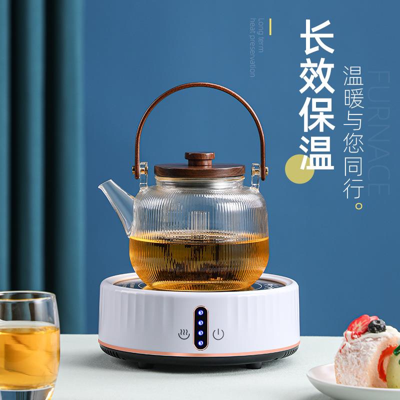 悦可堂电陶炉茶炉静音家用小型煮茶器烧水炉铁壶银壶玻璃壶煮茶炉