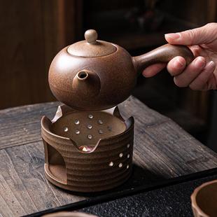 泡茶壶单壶防烫 温茶壶煮茶壶提梁壶侧把茶壶复古陶瓷单个家用中式