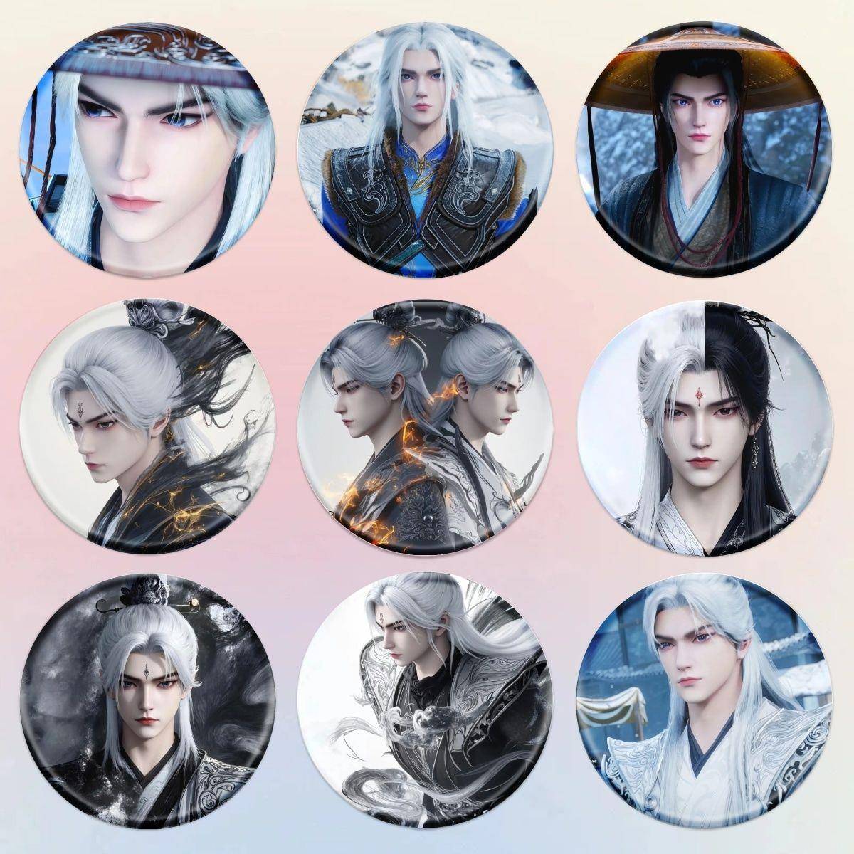 新款仙逆王林徽章吧唧diy周边马口铁动漫徽章挂件钥匙扣胸针背包