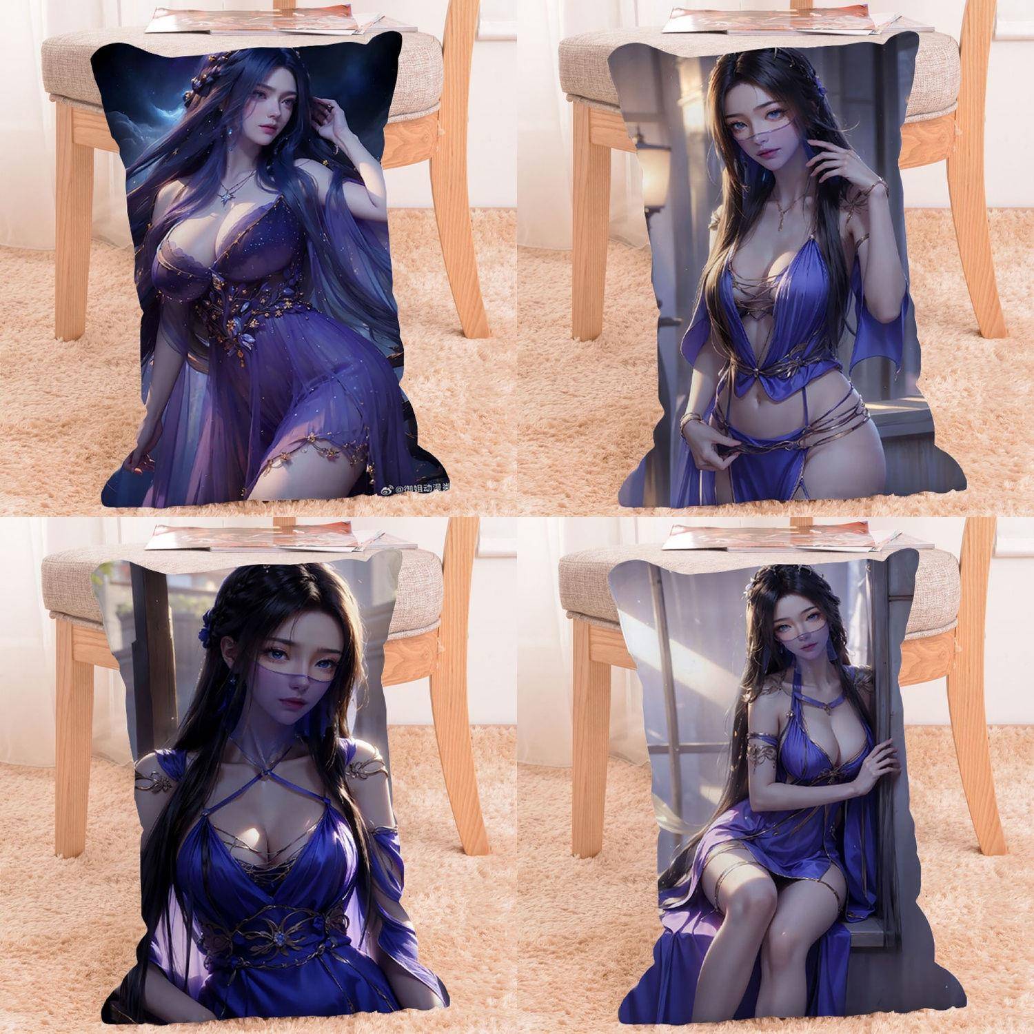 凡人修仙传紫灵长条抱枕二次元动漫枕头礼物定制单人卡通枕头套