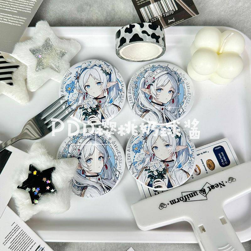 动漫葬送的芙莉莲徽章吧唧同人动漫卡通美尔二次元胸针徽章ins风
