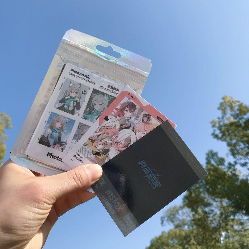 新款蔚蓝档案拍立得小卡 砂狼白子小鸟游星野周边收藏明信片盲抽