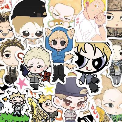 144张马丁Q版卡通小表情可爱贴纸cortis男团周边装饰手账桌面diy