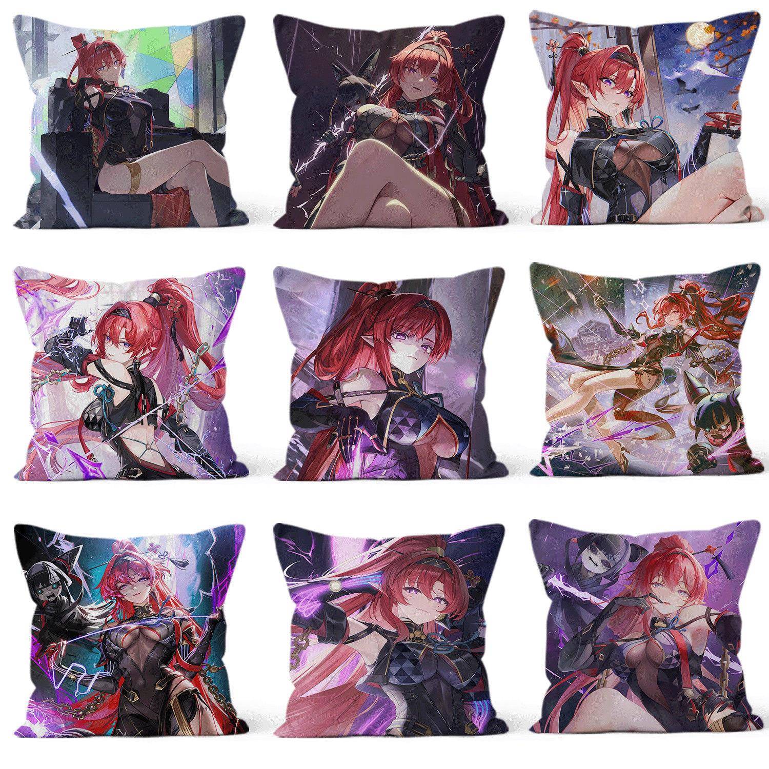 吟霖鸣潮周边抱枕居家沙发靠枕动漫周边抱枕宿舍床头靠垫