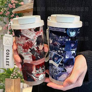 斩神沈清秋周边保温杯316不锈钢大容量吸管水杯车载咖啡杯男女