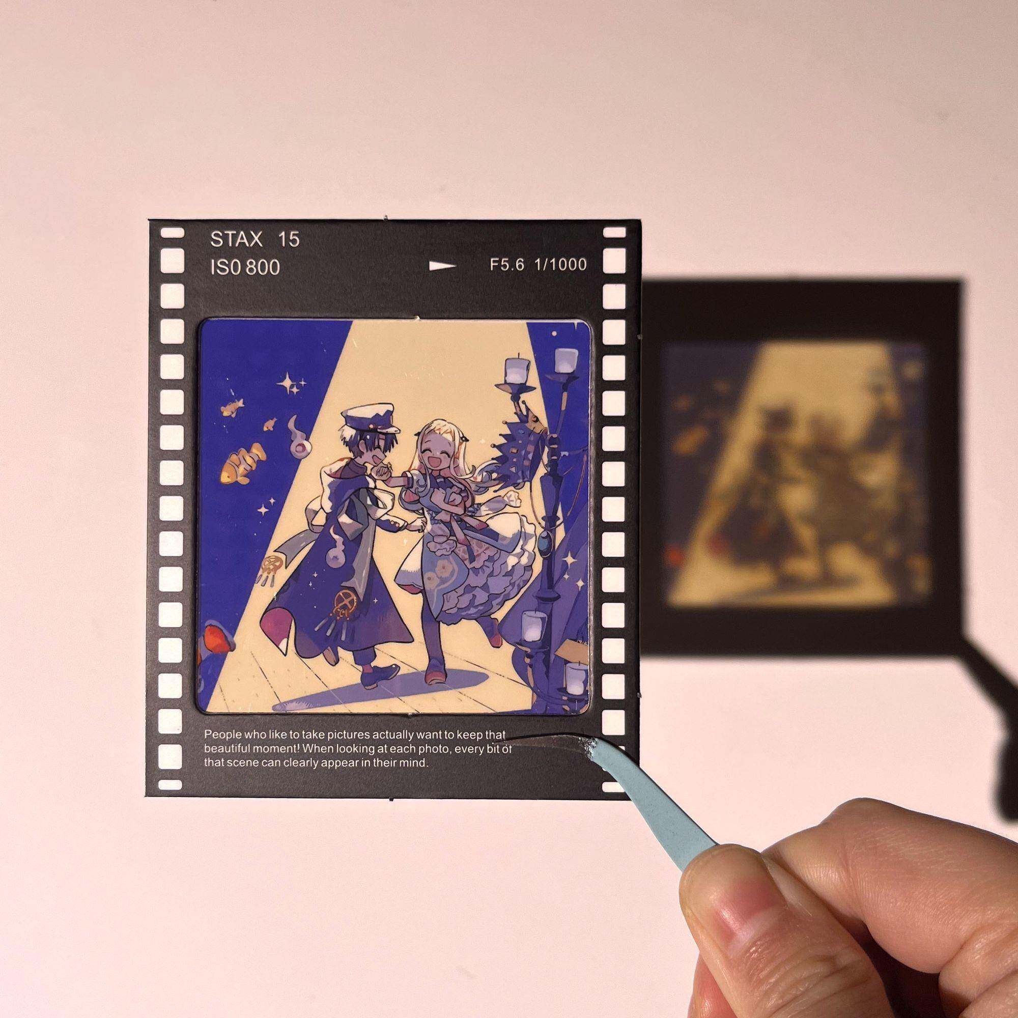 适用地缚少年花子君周边柚木普拍立得投影反转胶片二次元吧唧礼物