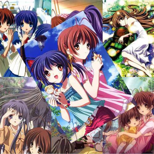 CLANNAD海报周边写真应援贴纸高清房间宿舍墙面装饰挂画墙纸