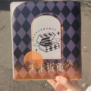 重返未来闪魂四宫格皮质活页卡册3寸简约追星小卡收纳册照片相簿