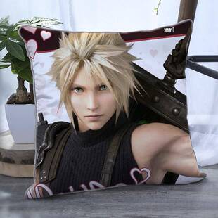 终幻想7克劳德抱枕萨菲罗斯靠垫游戏周边靠垫蒂法扎克斯靠枕