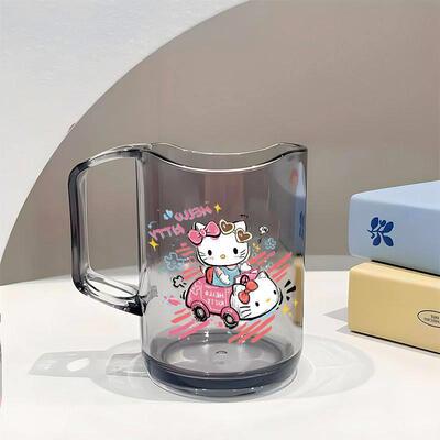 helloKitty漱口杯刷牙洗漱学生卡通丽鸥透明牙刷情侣款防水礼物潮