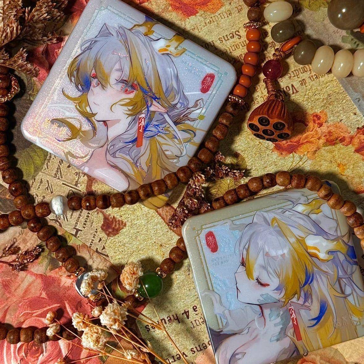 小红书同款明日方舟周边系列 黍 高颜值马口铁徽章胸针装饰礼物