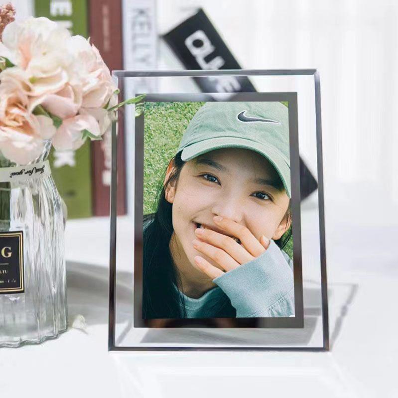 章若楠周边水晶玻璃相框照片ins风送朋友摆台生日礼物摆件摆台