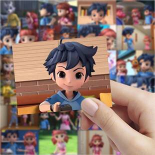 皮鲁鲁和鲁西西贴纸动漫卡通装饰手机表情手账可爱周边防水贴画