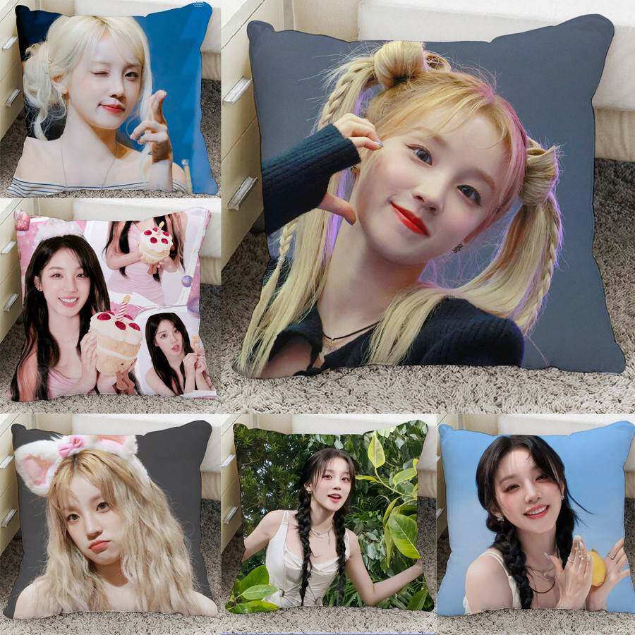 宋雨琦抱枕可图片diy双面制作i-dle组合周边明星片沙发靠枕靠垫