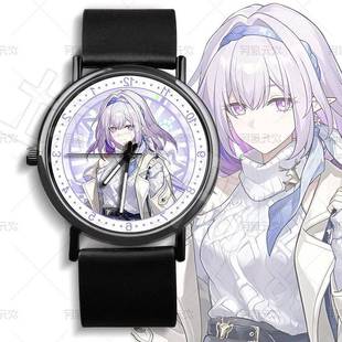 崩铁遐蝶白厄指针石英石手表送人礼物痛表学生党运动腕表瑞幸联名