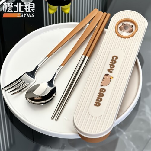 小红薯同款超便携的餐具套装！！