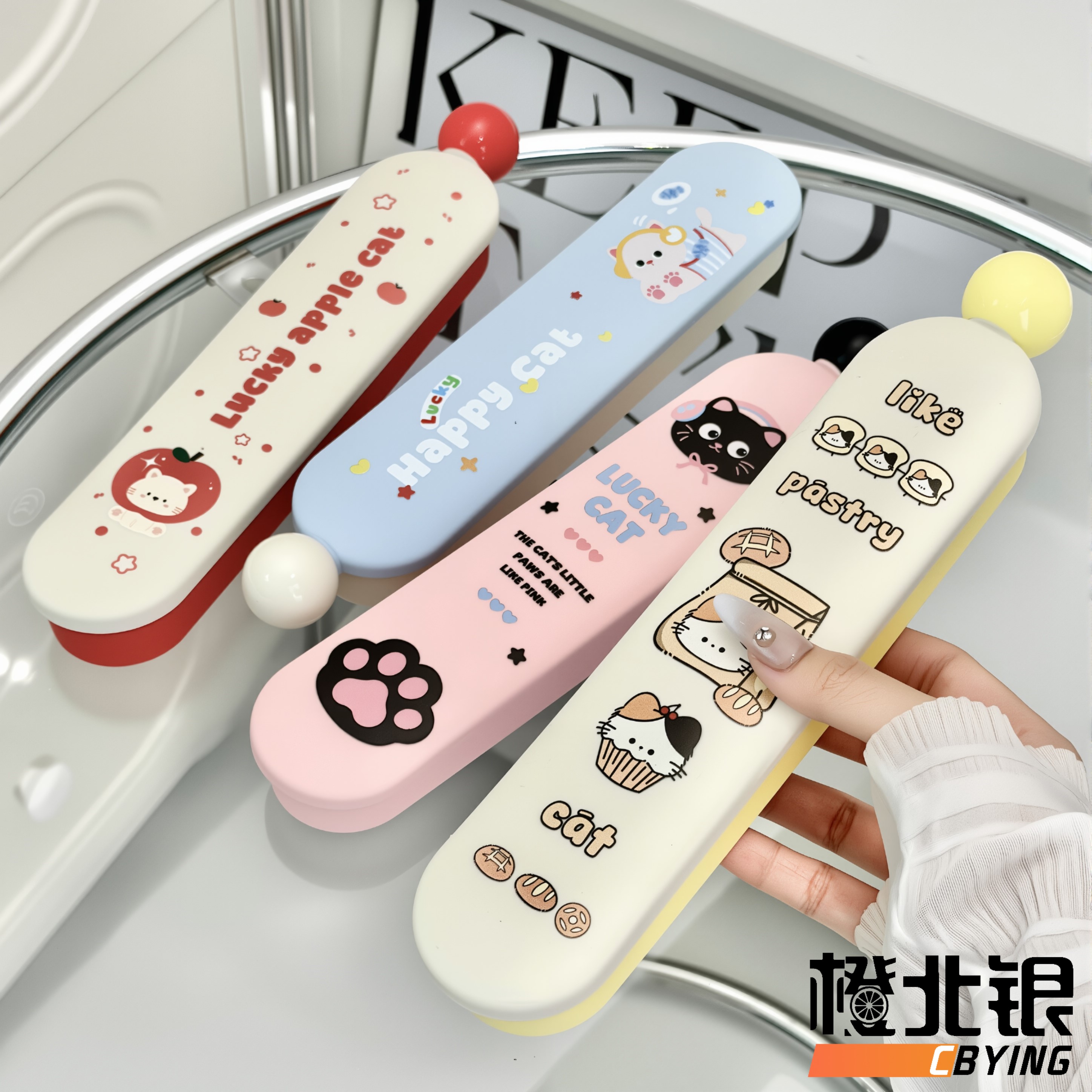 翻盖式空餐具盒户外便携三件套盒