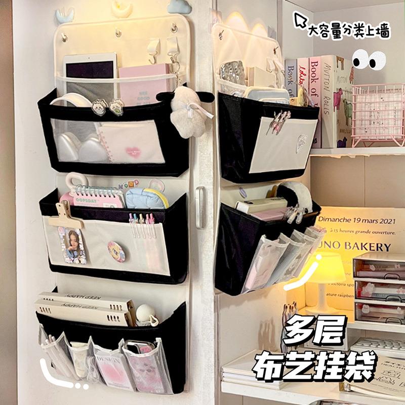 宿舍床上收纳挂袋墙上门后衣柜挂式内衣内裤袜子收纳袋上铺置物袋