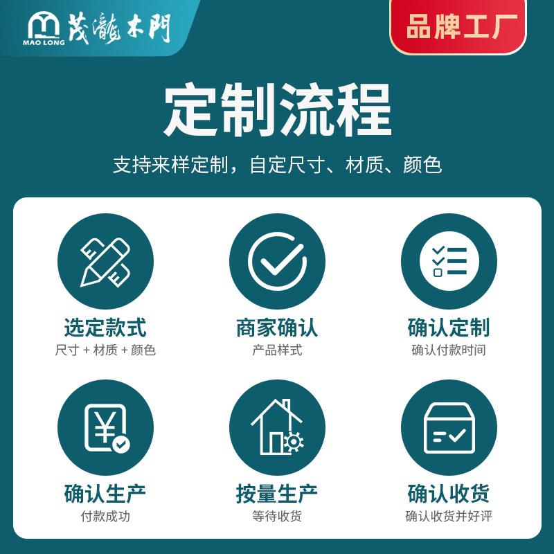 室内开烤漆实木门厂ZNO家玻艺璃工隔音门复合卧室门家装平房间门
