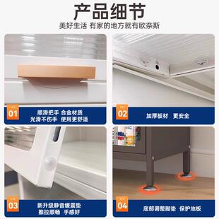 钢制书柜防尘带门落地书架展示柜橱柜置物架家用儿童翻门柜