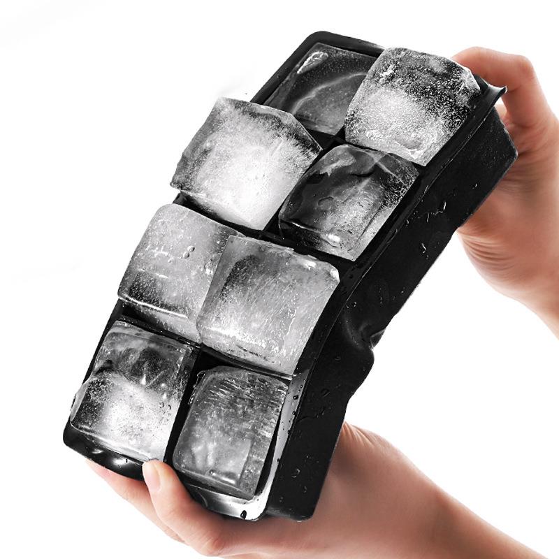 巨好用方形冰块模具用具威士忌鸡尾酒洋酒酒吧调酒制冰器硅胶冰格