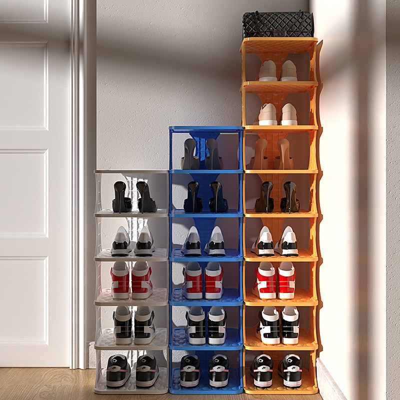 家用简易门口鞋i柜入门折叠小窄鞋架子多层宿舍鞋子省空间收纳神