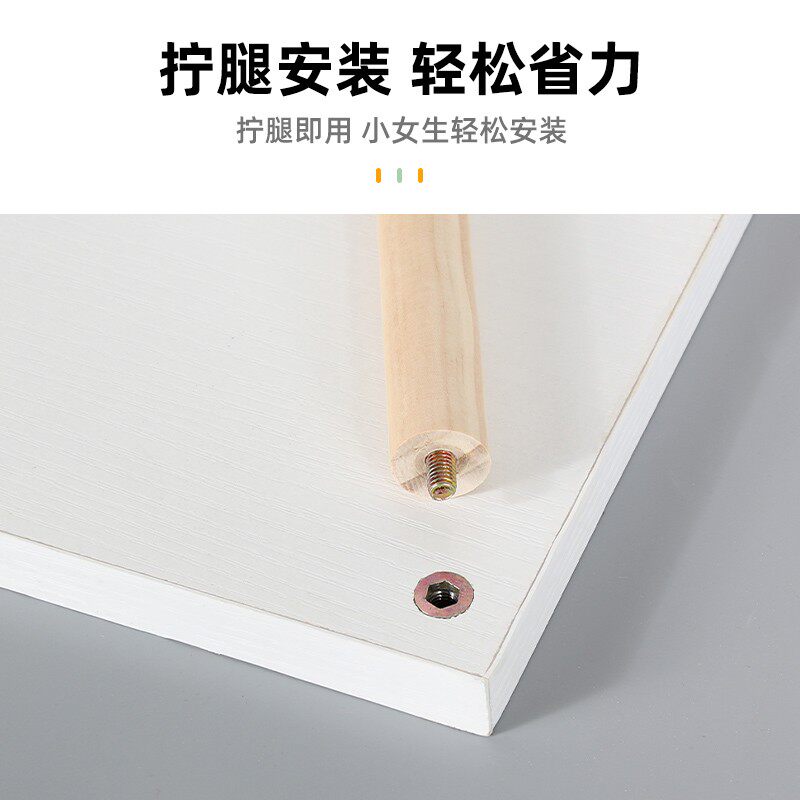 小尺寸电脑增高架实木桌面收纳y免安装台式显示器加高底座架子小