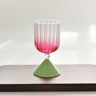 创意渐变甜品玻璃杯饮料杯奶茶杯高脚布丁冰淇淋雪糕.杯鸡尾酒杯