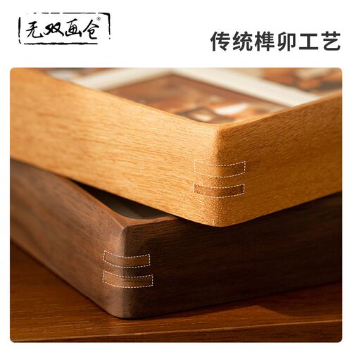 宝宝成长纪念宫格实木相框t定制diy加打印照片拼图摆台做结婚礼物