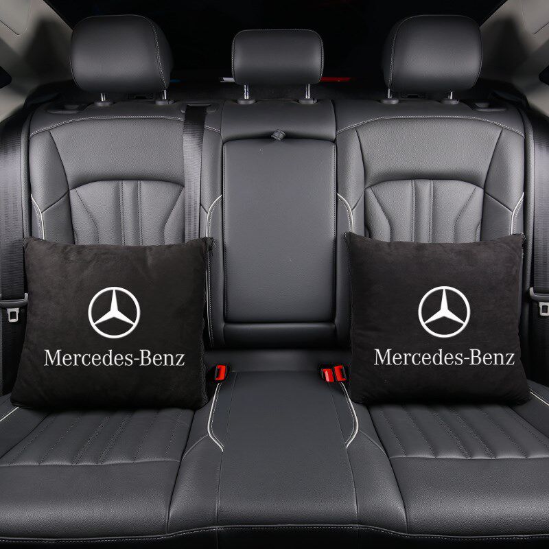 汽车抱枕c被子两用奔驰宝马大众车用靠枕腰枕车载靠垫二合一折叠