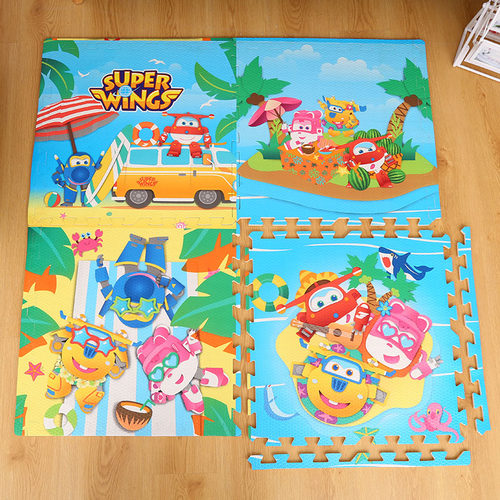 卡通宝宝爬e行垫儿童泡沫地垫拼接家用爬爬垫加厚卧室地板拼图垫