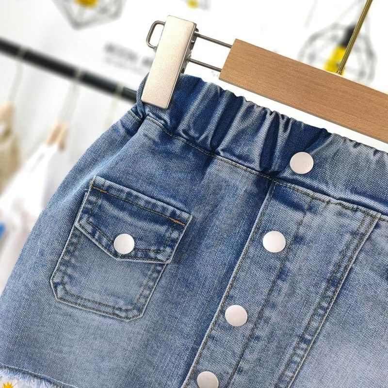 女童牛仔半身裙夏装2025新款y儿童裙子雏菊网纱裙夏季女孩牛仔短,童装/婴儿装/亲子装,儿童牛仔裙,淘宝优惠券,粉丝福利购,淘宝优惠卷