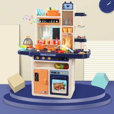 儿童过家家厨房烧k烤汉堡玩具男女孩冰淇淋冰激凌雪糕车工具箱套