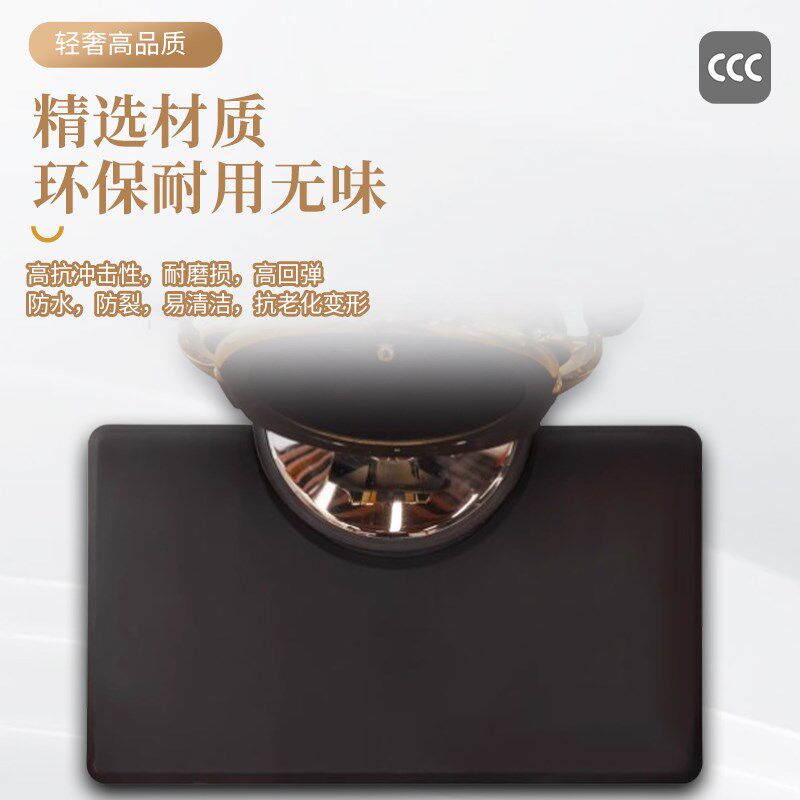 美发沙龙抗d疲劳垫子 PU理发椅垫发型师减压防滑脚垫 油头座椅垫