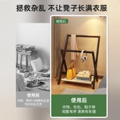 衣帽架落地式 衣 挂衣架卧室衣架置物架床边晚上放衣神U器家用立式