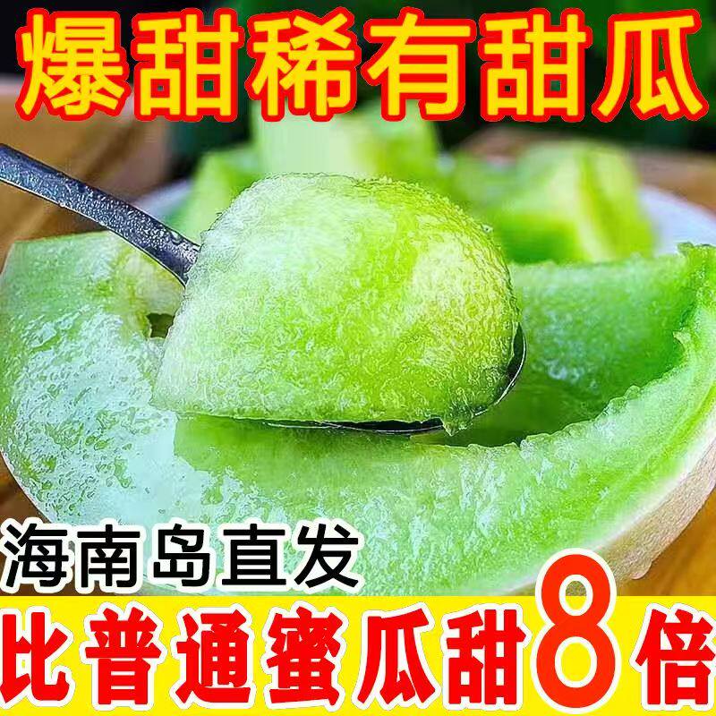 海南玉菇甜瓜蜜瓜正宗新鲜水果应季现摘当季冰淇淋香瓜甜瓜整箱