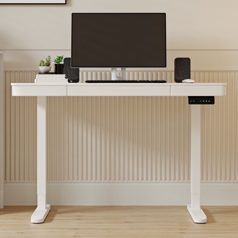 加工定制智能电动升降电脑桌腿电竞桌子办公书桌工作台操作台书台